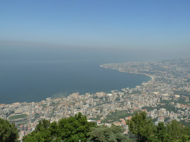 Uitzicht vanaf Maria beeld Beiroet