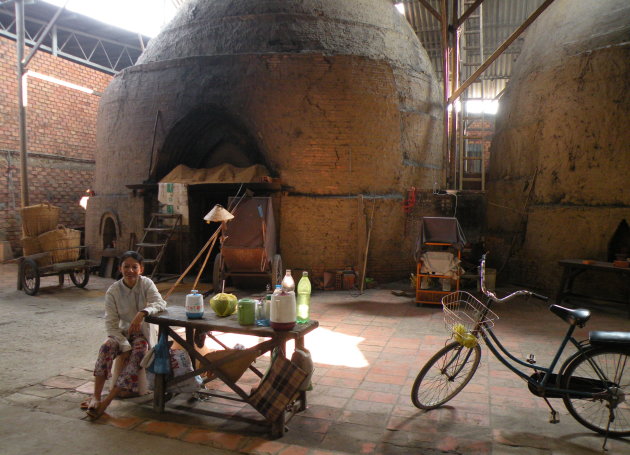 baksteenfabriek in de Mekong Delta