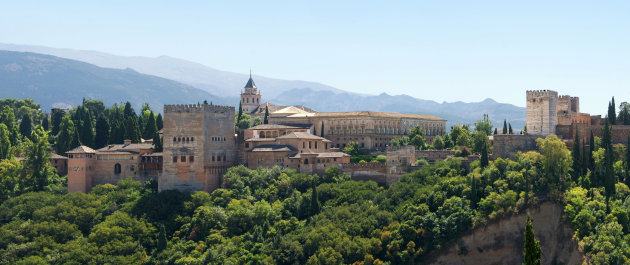 Panorama, het Alhambra in volle glorie