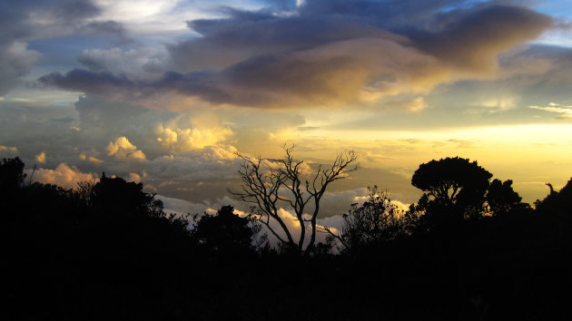 Sunset Mt Kinabalu
