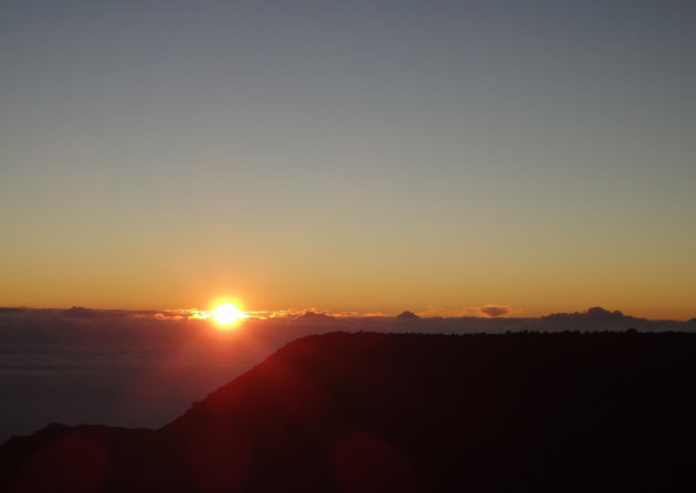 Zonsopgang op de Haleakala krater