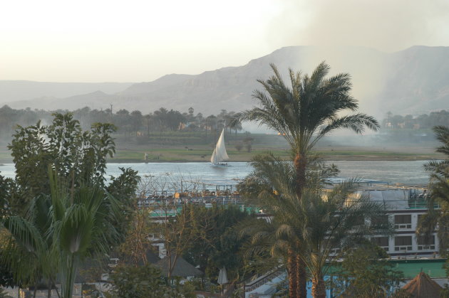 Met uitzicht op de Nijl.