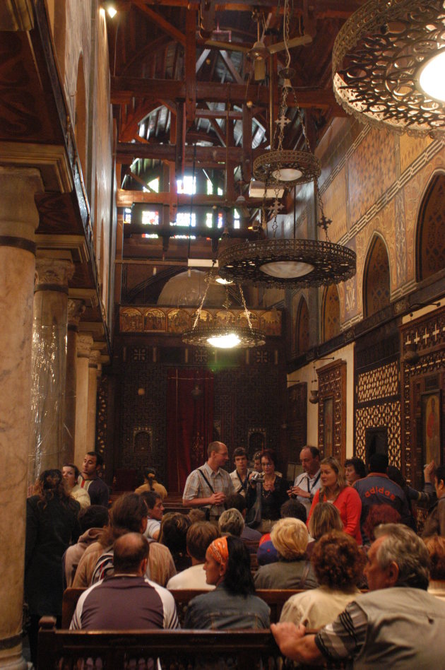 Koptische kerk trekt altijd veel bezoekers.