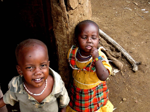 Masai kinderen Kenia