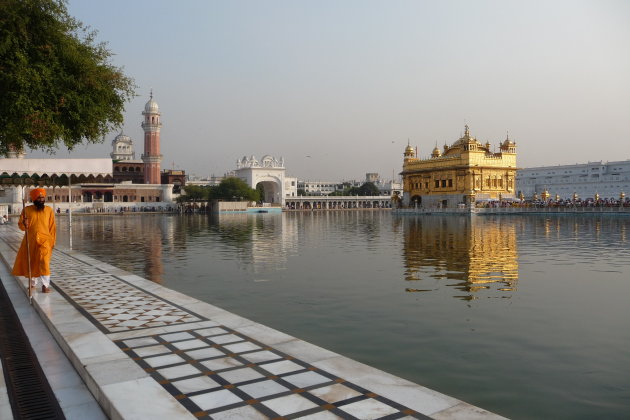 Sikh bij de Gouden Tempel in Amritsar