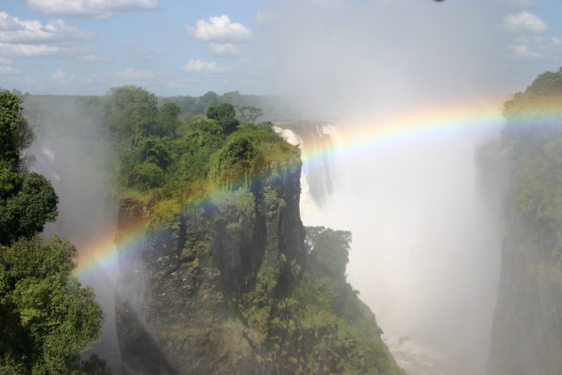 Regenboog bij Victoria Falls