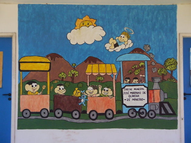 Creche in Rio Muurschildering