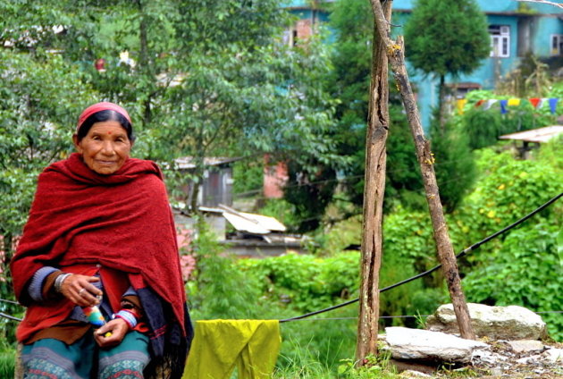 vrouw in Sikkim 