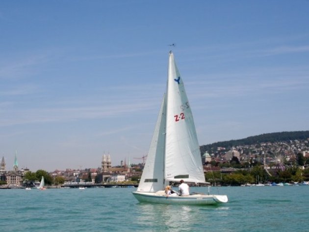 Zurich Zee met op de achtergrond de stad