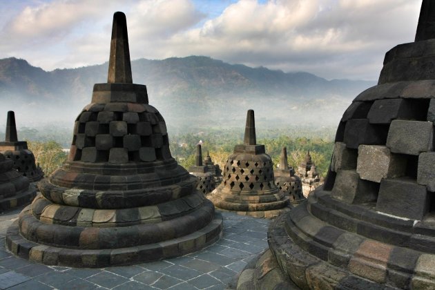Borobudur in de ochtend