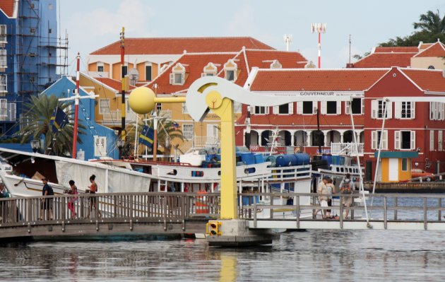 gekleurde huizen van Curacao