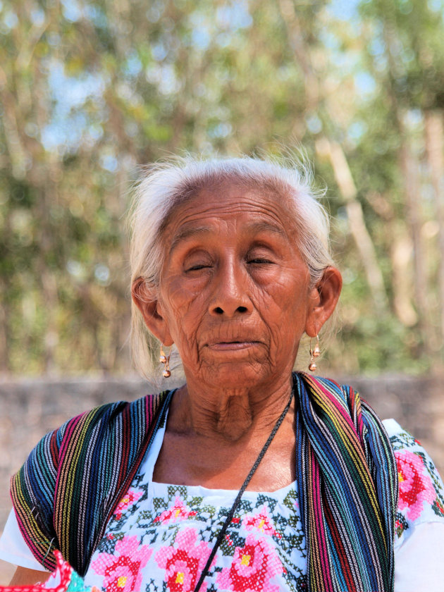 Maya vrouw in mexico