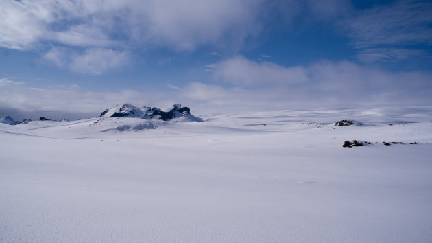 uitzicht vanaf de gletsjer langjokull