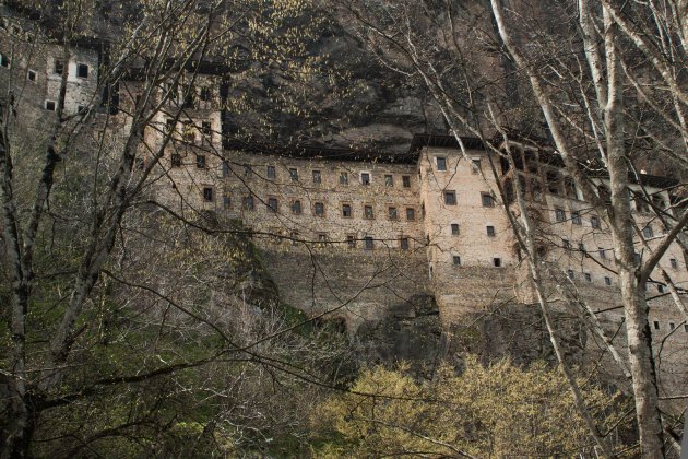 Het Sümela-klooster bij Macka, Trabzon.