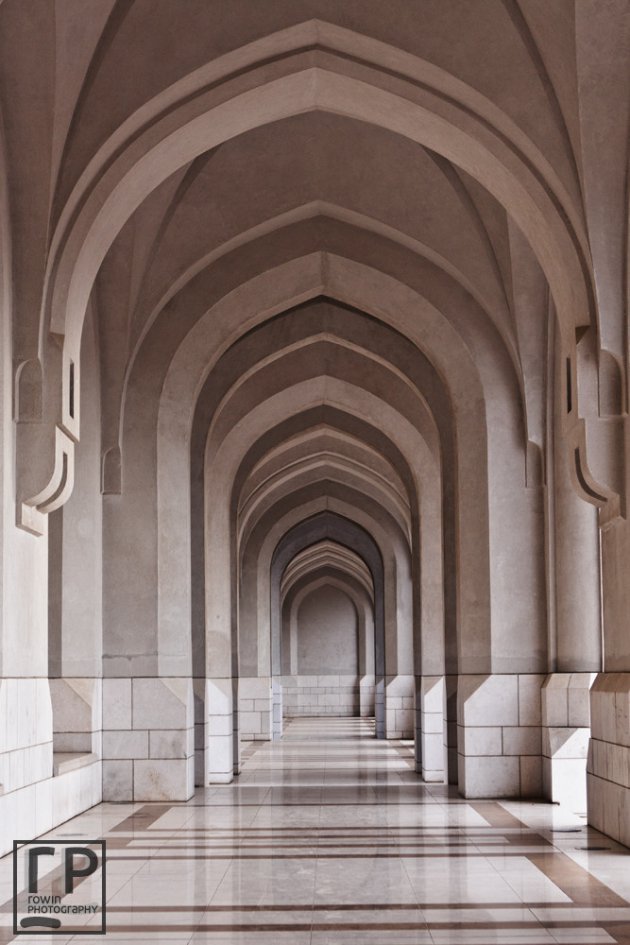 Colonnade van Muscat, paleis van de sultan