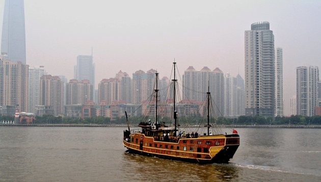 Rondvaart op de Huang Pu rivier