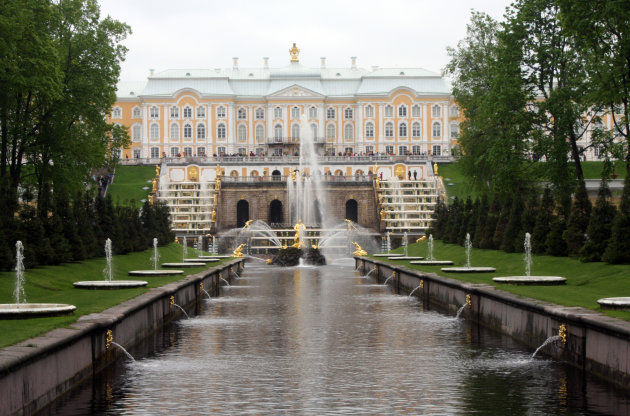 Cascade bij de Petershof buiten St. Petersburg
