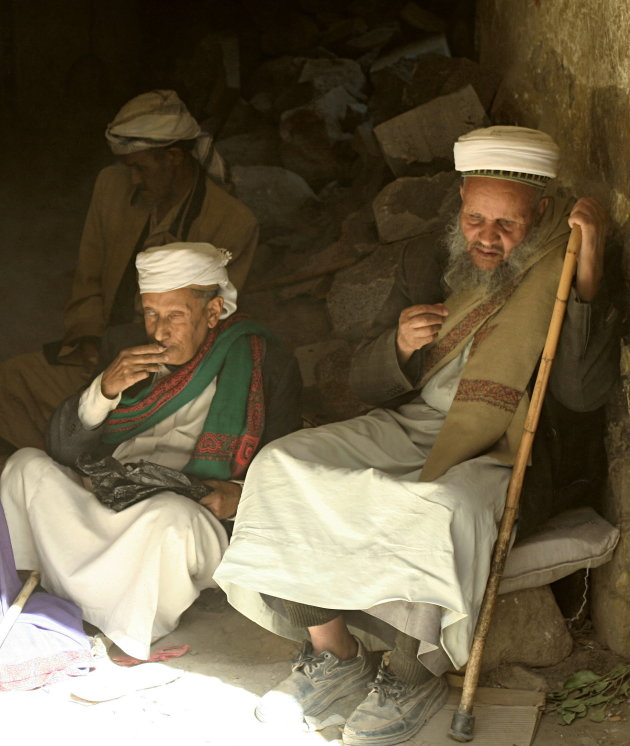 Oude, wijze mannen in Amran
