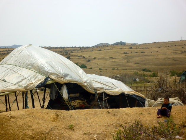 Nomadenkamp in Tunesië 