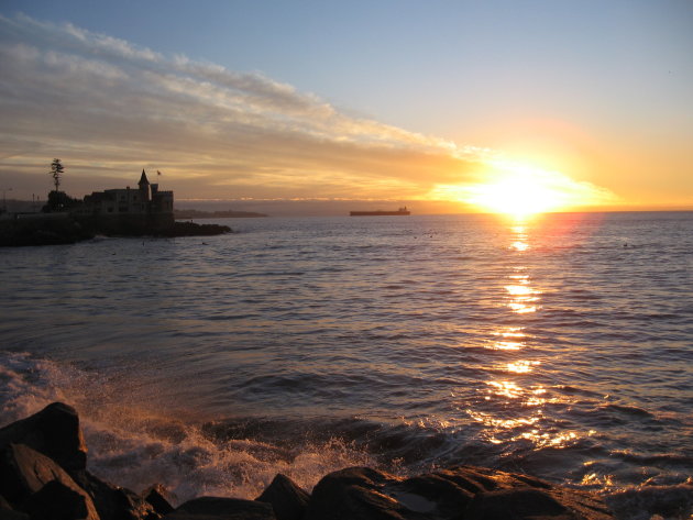 Zons ondergang in Viña del Mar.