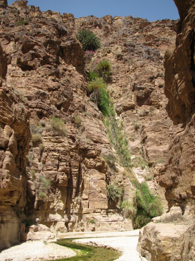Waterval in Wadi al Karak