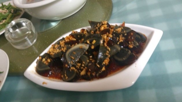 Een delicatesse bij het ontbijt in Chandong province