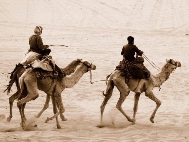 nomaden in Wadi Rum