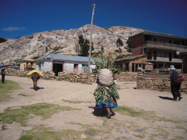 Het dagelijks leven op Isla del Sol, Lake Titicaca