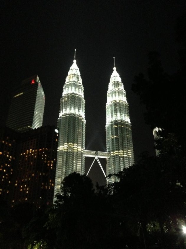 Petronas Twin Towers gezien vanuit het KLCC Park