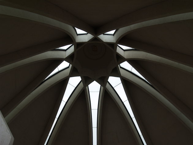 plafond van de Baha'i kerk