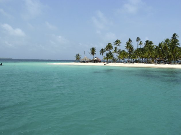 San Blas eilanden Panama wit strand palmboom eiland 