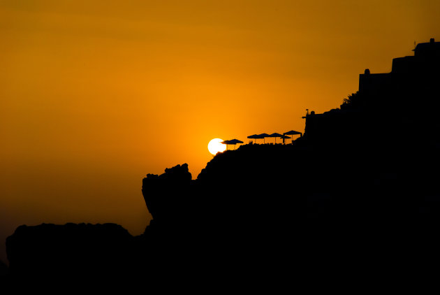 Sunset over Santorini