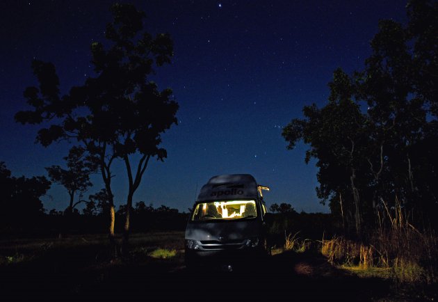 mijn ultieme reisfoto van dit jaar: wild kamperen met een kampertje in Australië