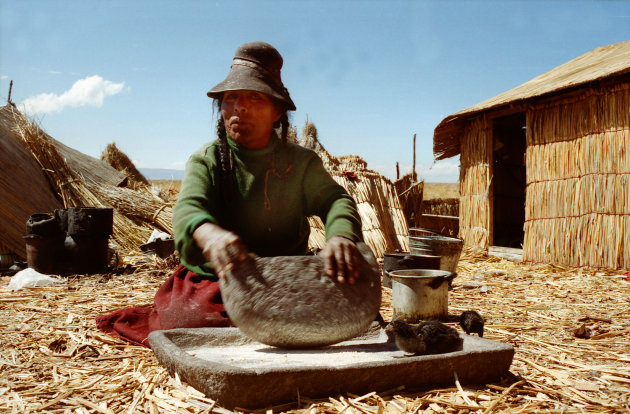 Titicacameer uros-indiaanse