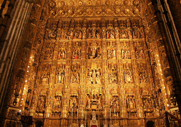 Gouden taferelen in de kathedraal van Sevilla