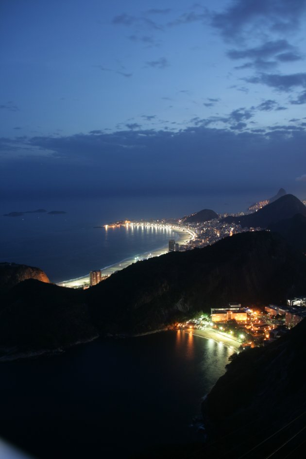 De avond valt over Rio…….