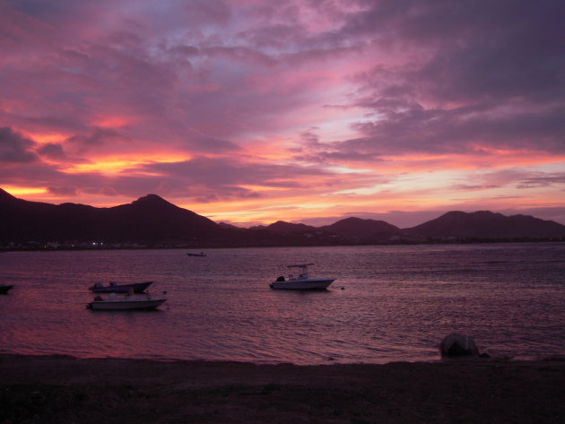 Zonsondergang Sint Maarten