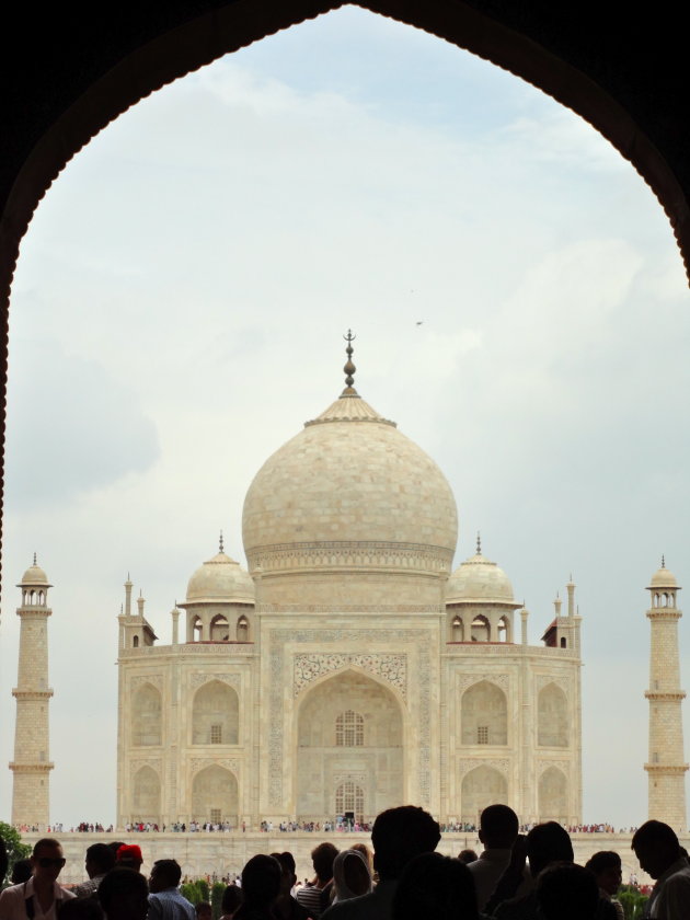 Eerste aanblik Taj Mahal