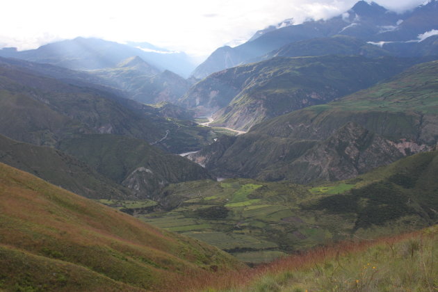 Landschap bij Apurimac in Peru