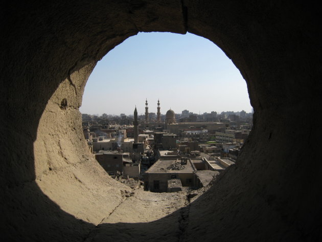 Uitzicht over Cairo vanaf Al-Ghouri complex