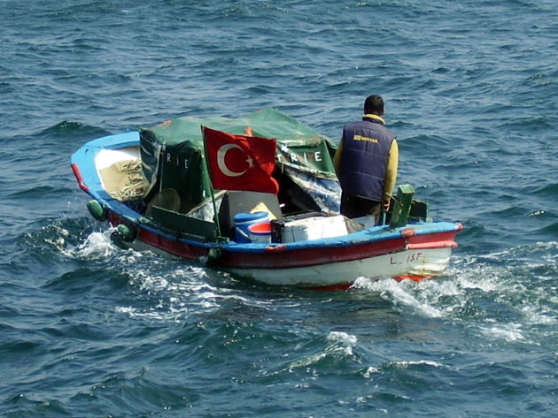 Vissen op de Bosporus