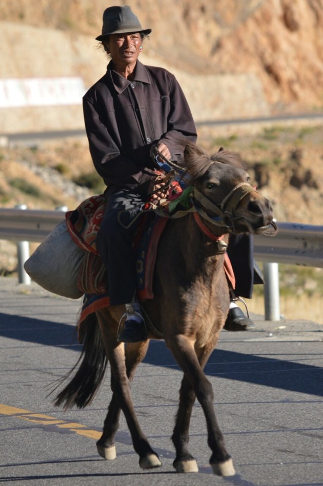 Te paard in Tibet