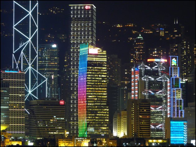 HK by night. 