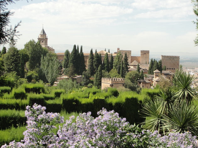 Zicht op het Alhambra