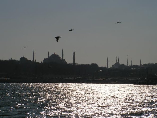 Istanbul vanaf de Bospurus
