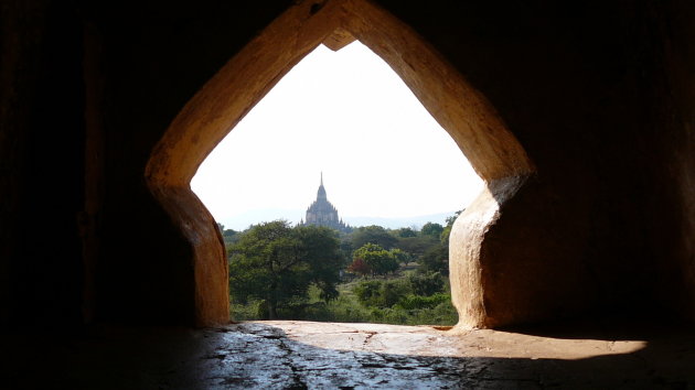 Doorkijk naar hoogste van Bagan!