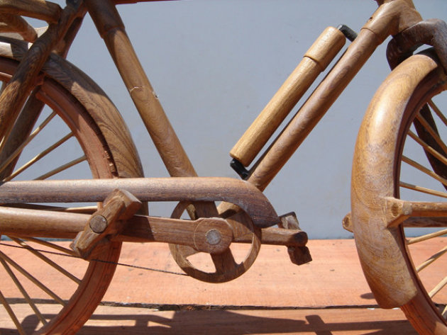 houten fietsje