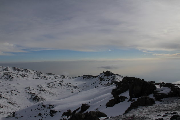 Op de top van de kilimanjaro
