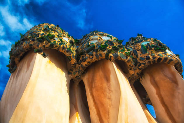 Schoorsteen van Casa Mila by Antoni Gaudí
