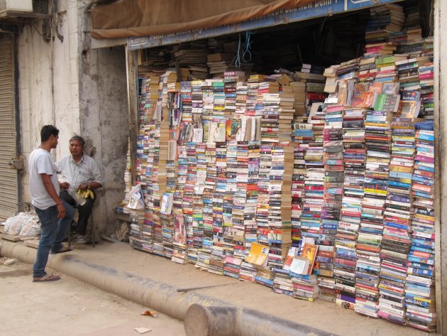 Boekenwinkel in Delhi